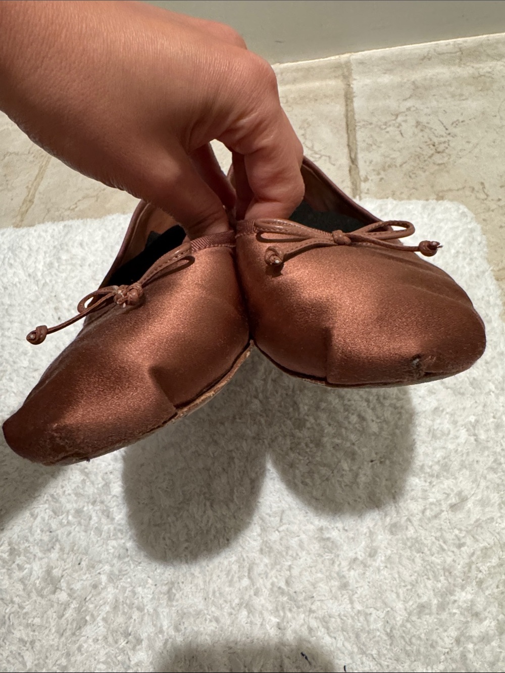 Miu Miu Satin Ballerinas Cocoa Brown IT 37,5 US 7,5 - Picture 13 of 13